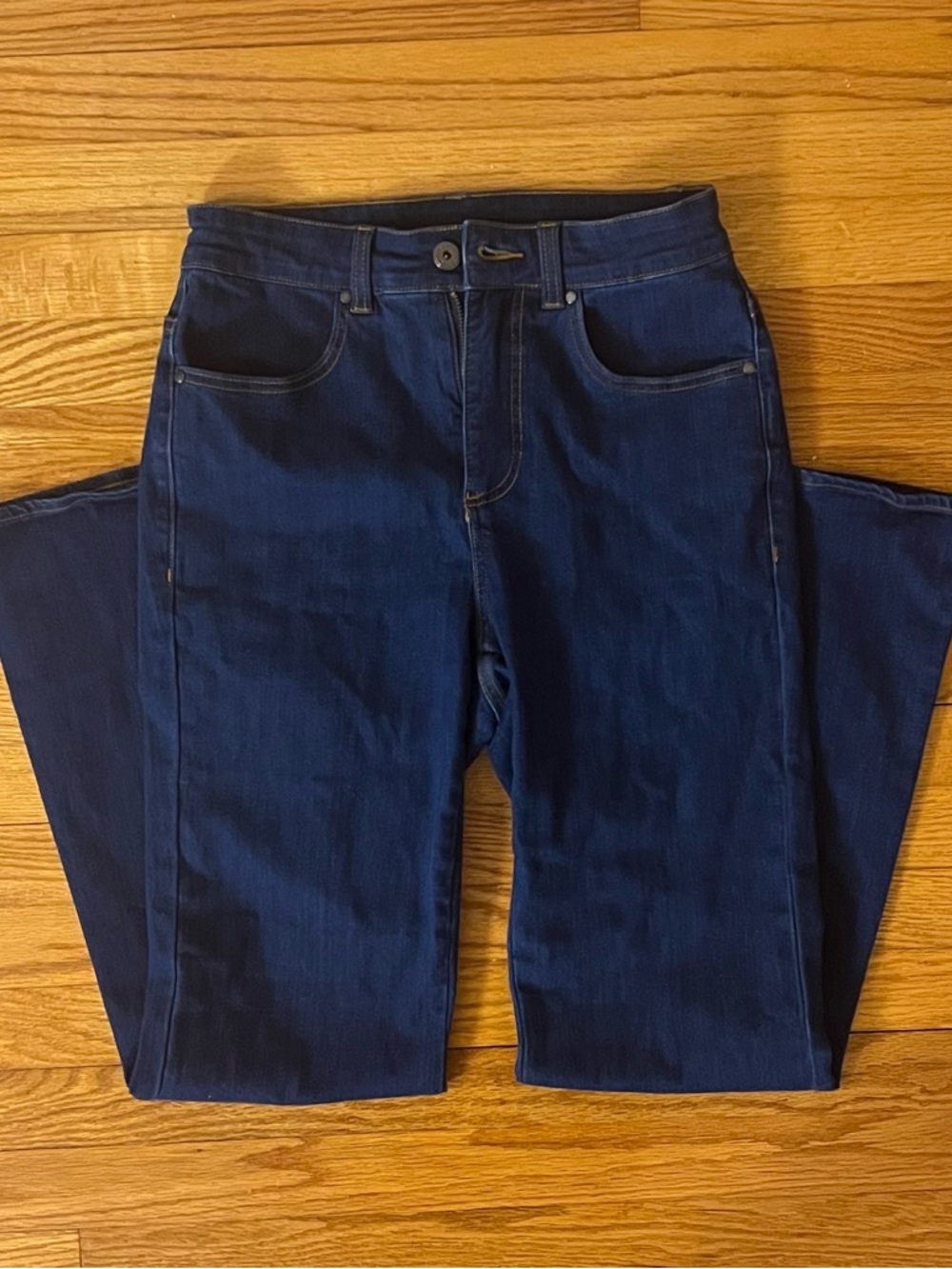 Universal Standard Dark Blue Denim Flare Jeans